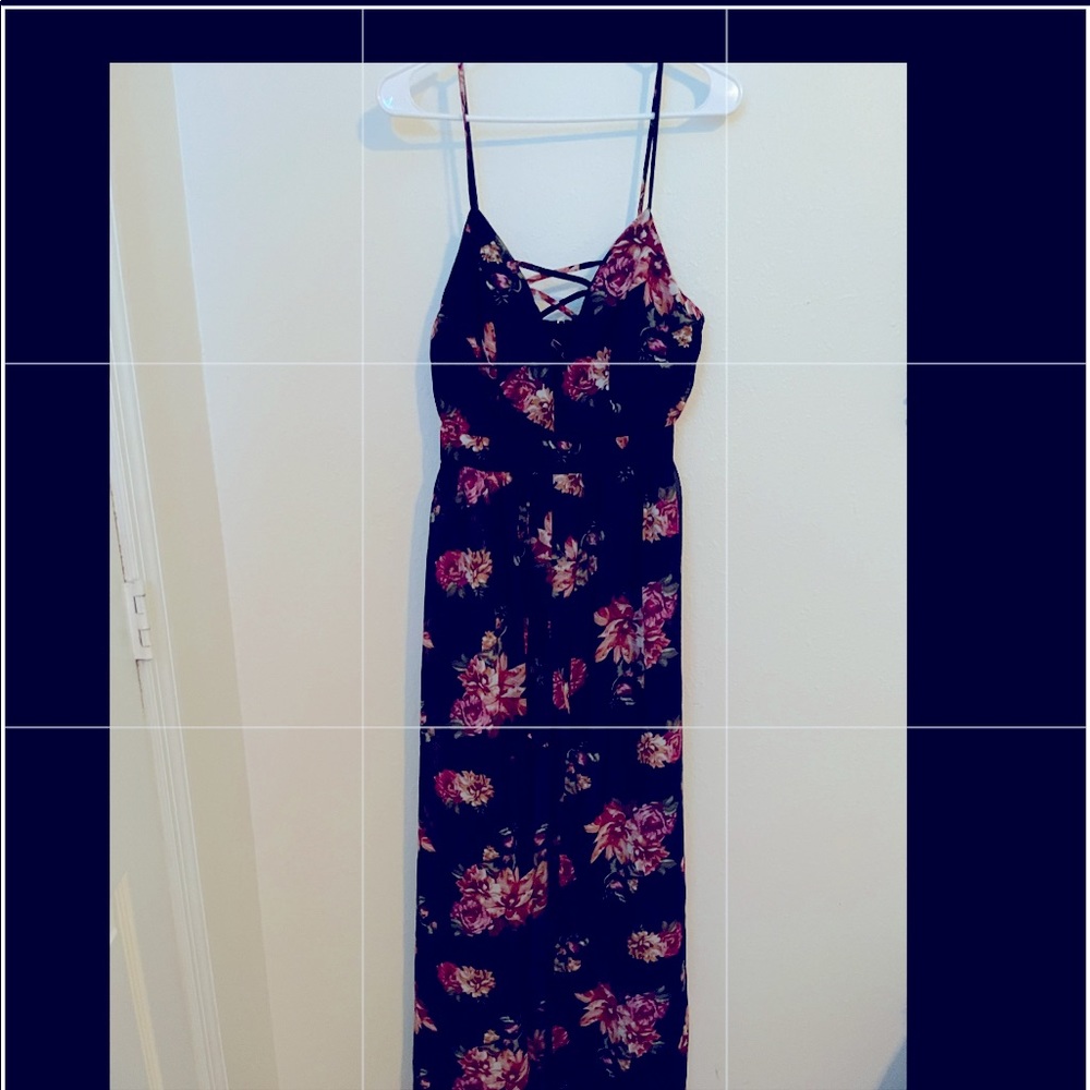 Spaghetti strap romper dress